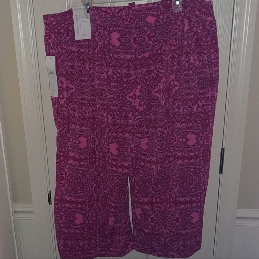 Wide leg crop pants Coldwater Creek size 20